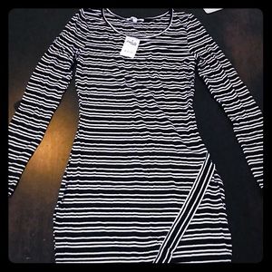 Striped bodycon dress